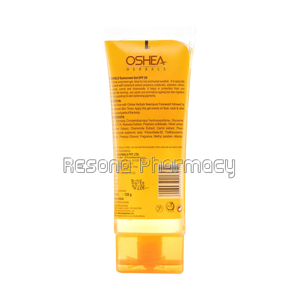 Uvshield Sun Block Gel Spf 20