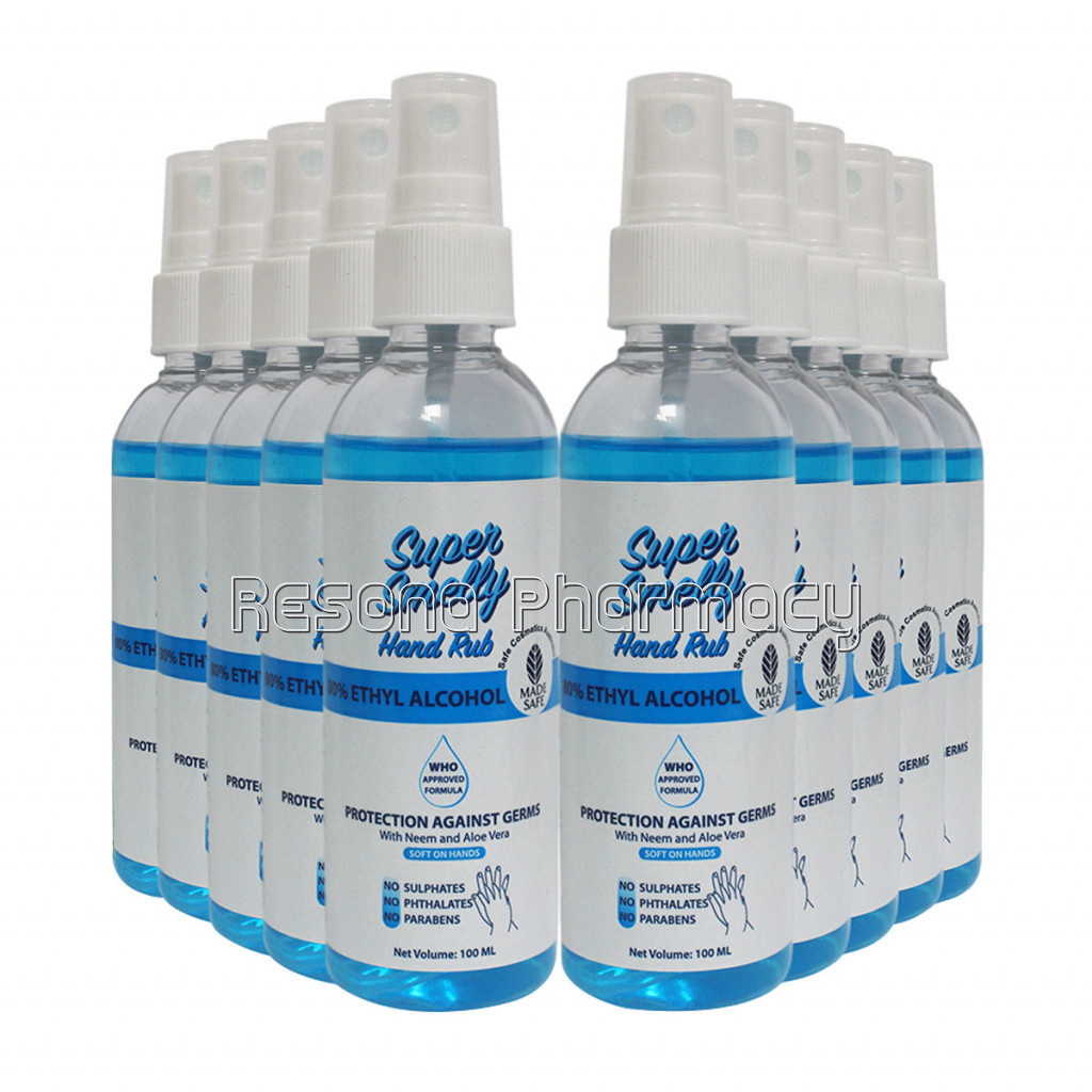 Super Smelly Hand Sanitizer Spray, 100Ml (Pack Of 10)