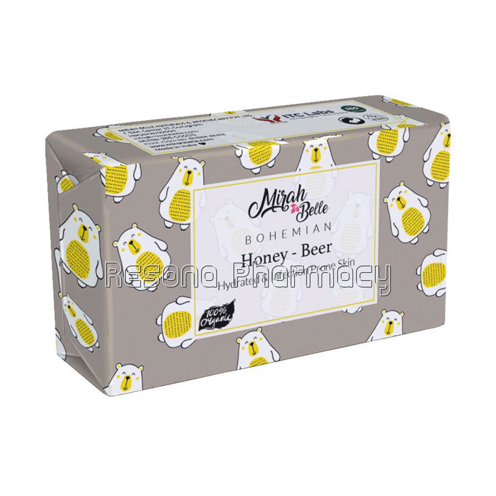 Honey, Beer Skin Softening Soap Bar   Organic and Handmade