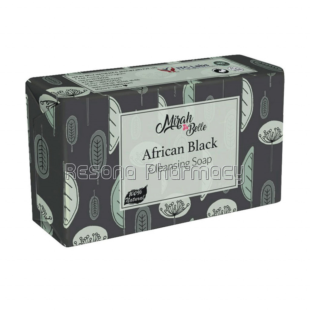 Black African Soap Bar With Shea Butter   Organic and Natural