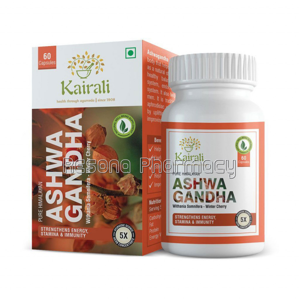 Ashwagandha Capsules 500Mg   Herbal Health Supplement For Physical and Mental Strength