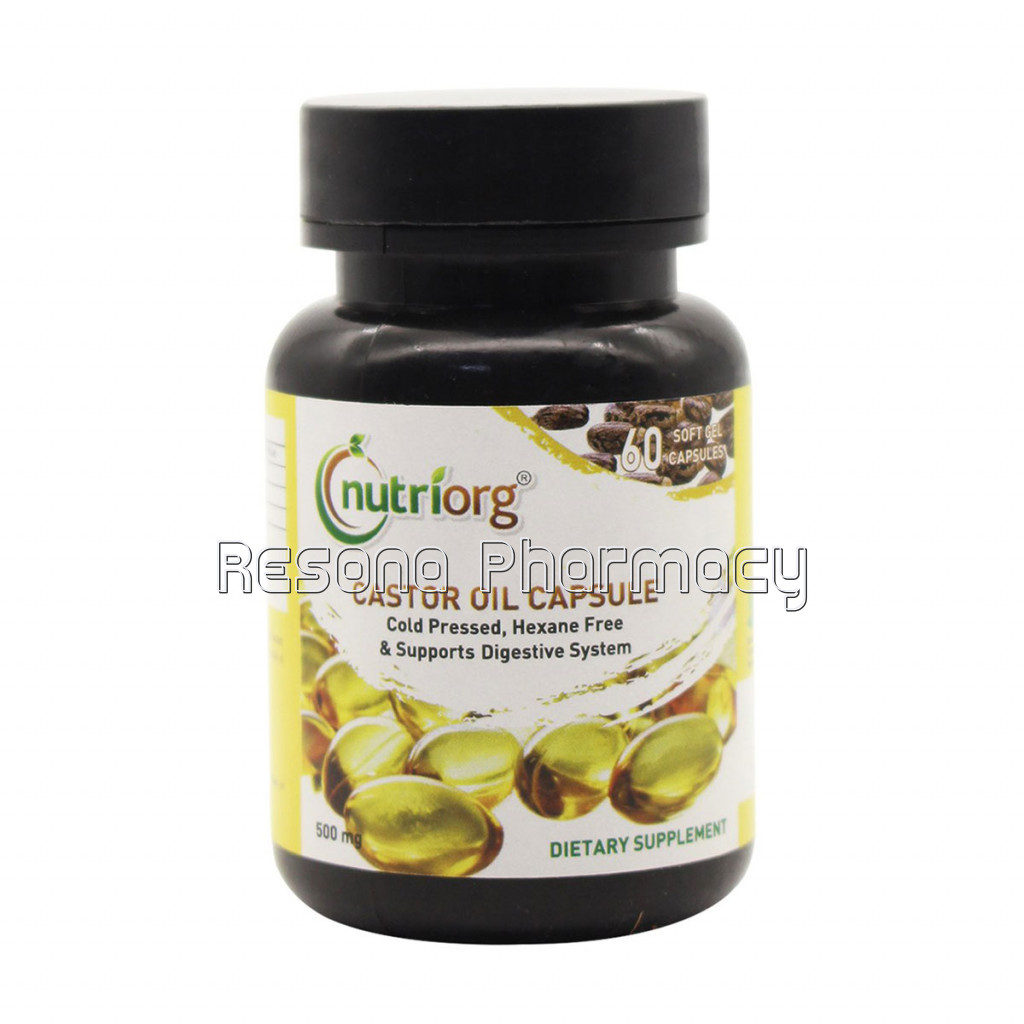 Nutriorg Castor Oil Soft Gel 60 Capsule