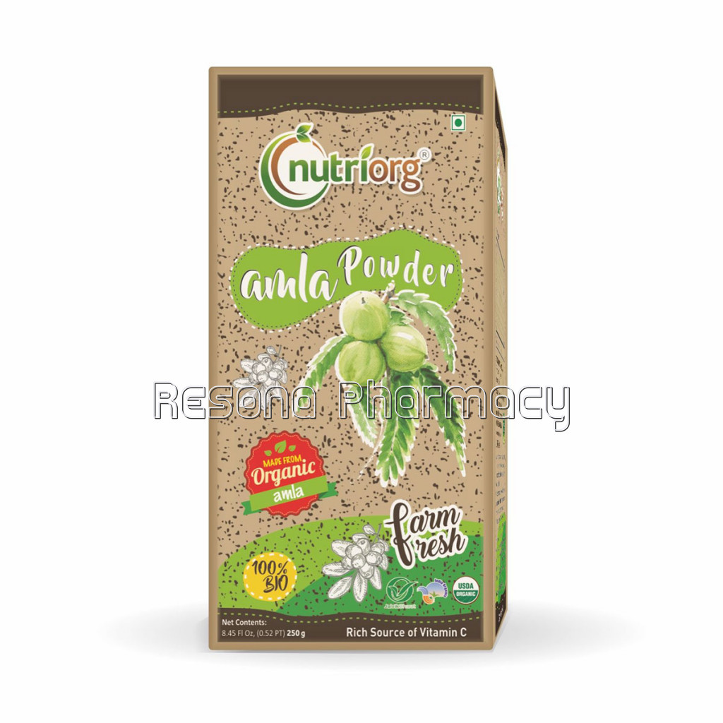 Nutriorg Certified Organic Amla Powder 250 Gm