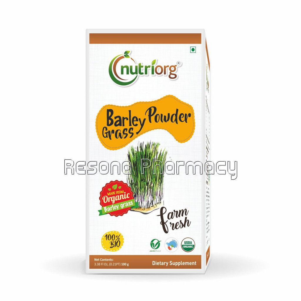 Nutriorg Certified Organic Barley Powder 100G