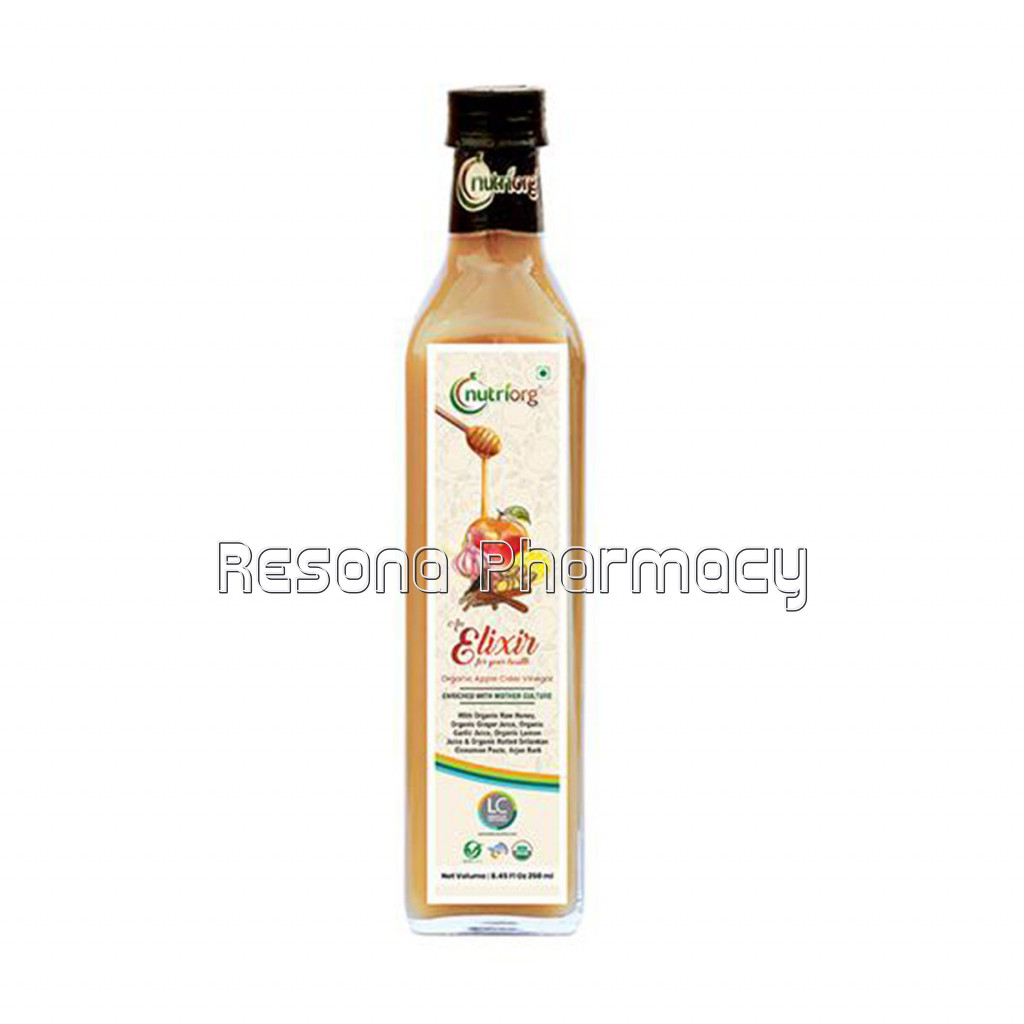 Nutriorg Certified Organic Elixir Apple Cider Vinegar 250 Ml