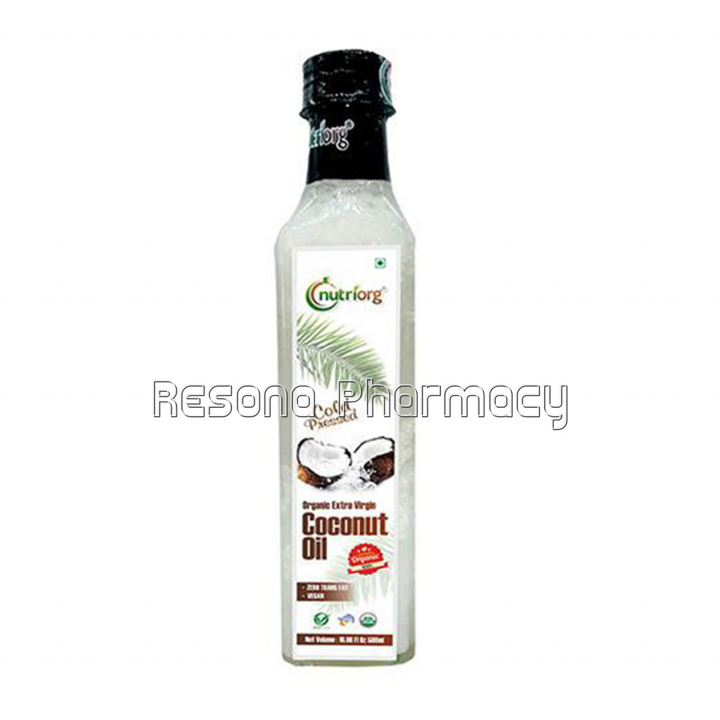 Nutriorg Certified Organic Extra Virgin Coconut Oil 500Ml