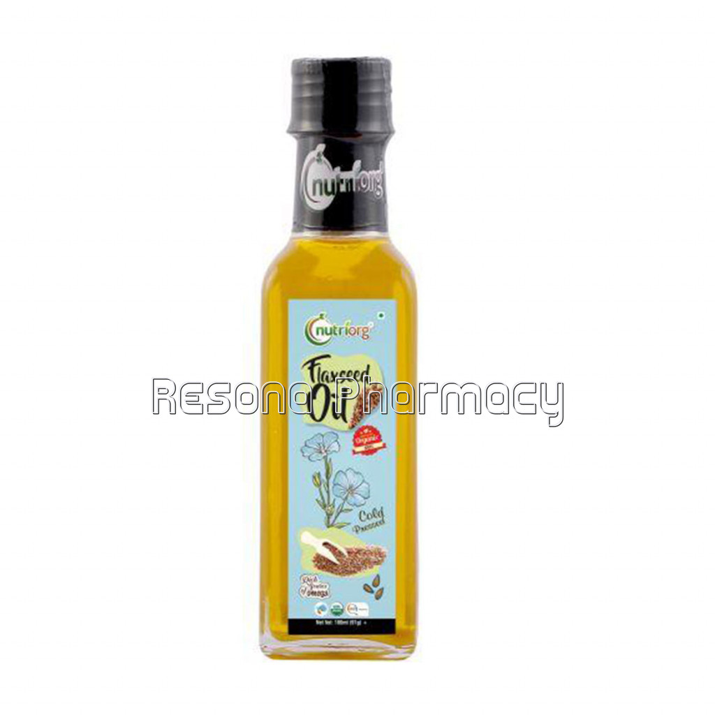 Nutriorg Certified Organic Flaxseed Oil 100Ml (Pack Of 2)
