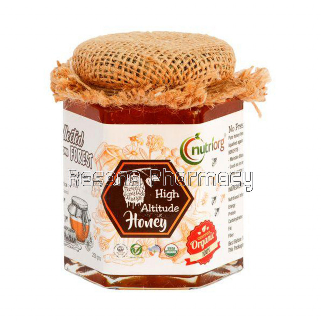 Nutriorg Certified Organic High Altitude Honey 250G