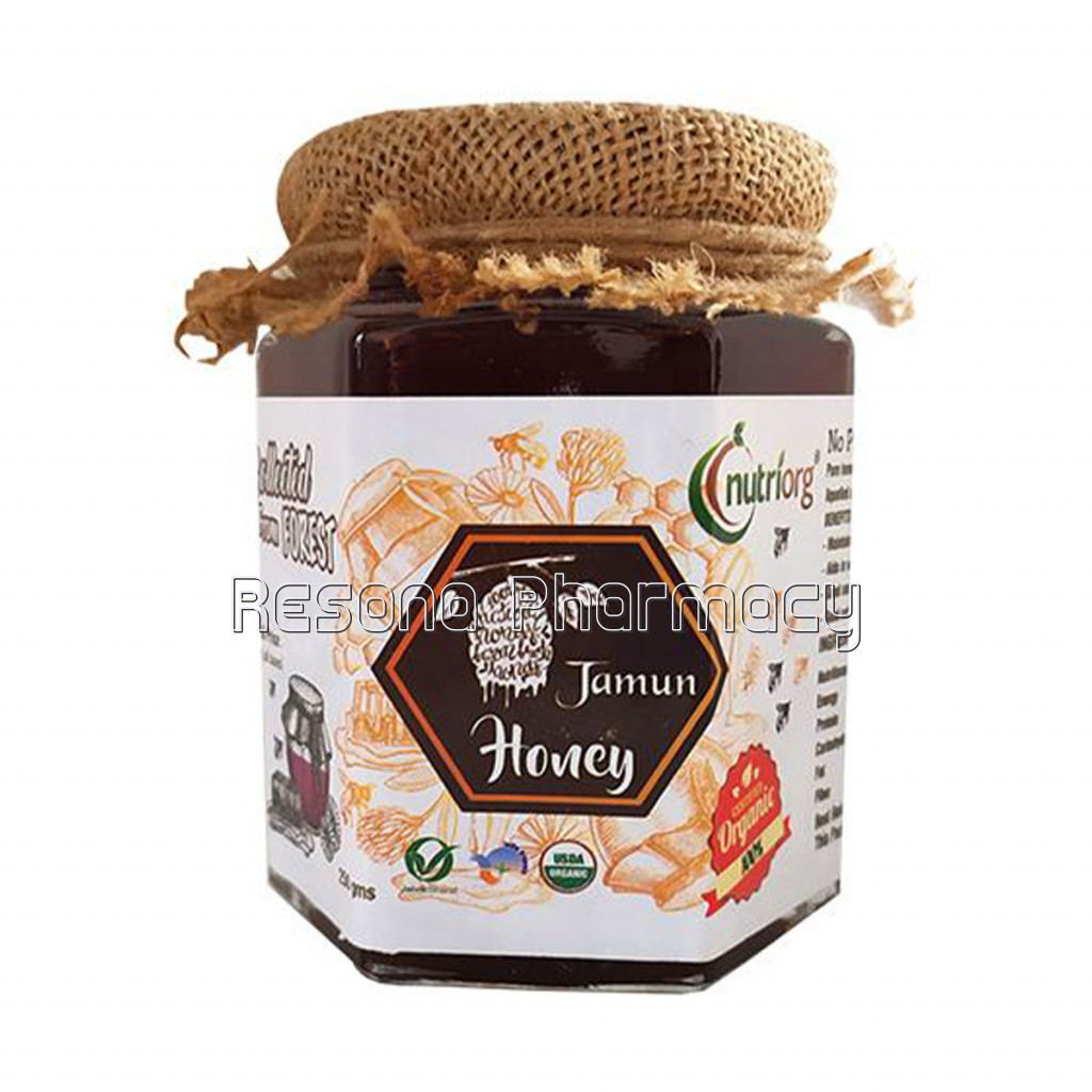 Nutriorg Certified Organic Honey With Jamun Flavor 250G