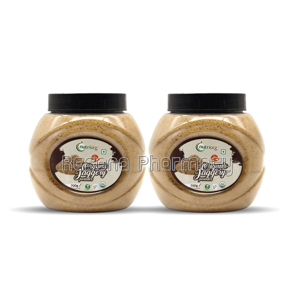 Nutriorg Certified Organic Jaggery Powder 700G ( Pack Of 2)