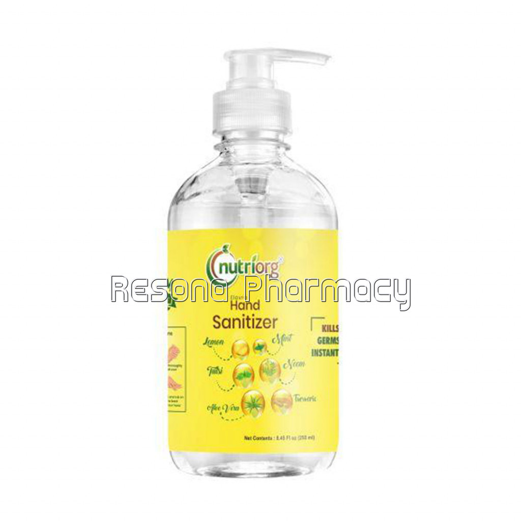 Nutriorg Elovra Gel Hand Sanitizer 250Ml ( Pack Of 2)