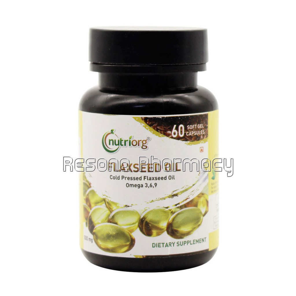 Nutriorg Flaxseed Oil Soft Gel 60 Capsule