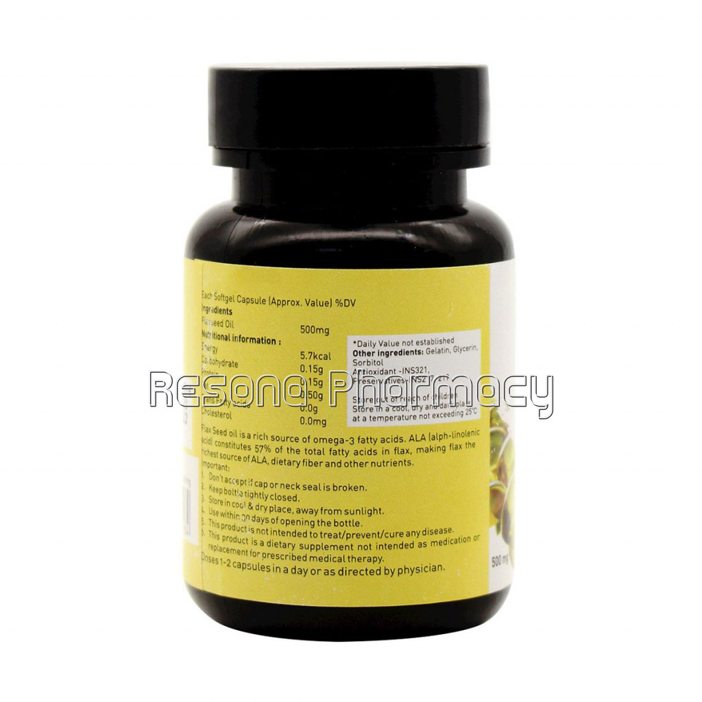 Nutriorg Flaxseed Oil Soft Gel 60 Capsule