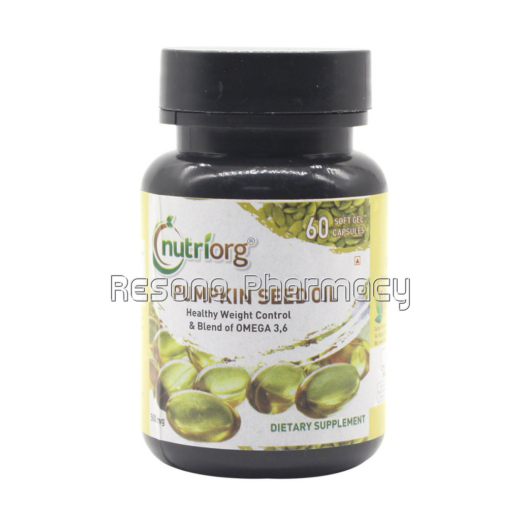 Nutriorg Pumpkin Seed Oil Soft Gel 60 Capsule