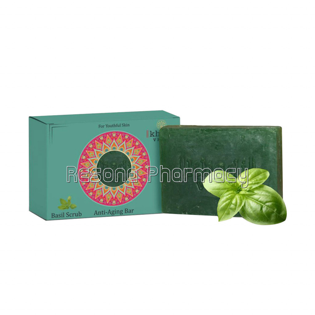 Basil Scrub Soap   Anti Aging Bar