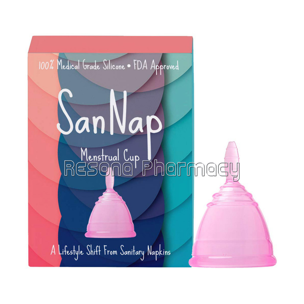 Sannap Menstrual Cup For Women (Medium Size, 20Ml), Fda Approved With Storage Pouch – 12 Hours Leak Proof Protection. Period With No Rashes, Leakage Or Odour