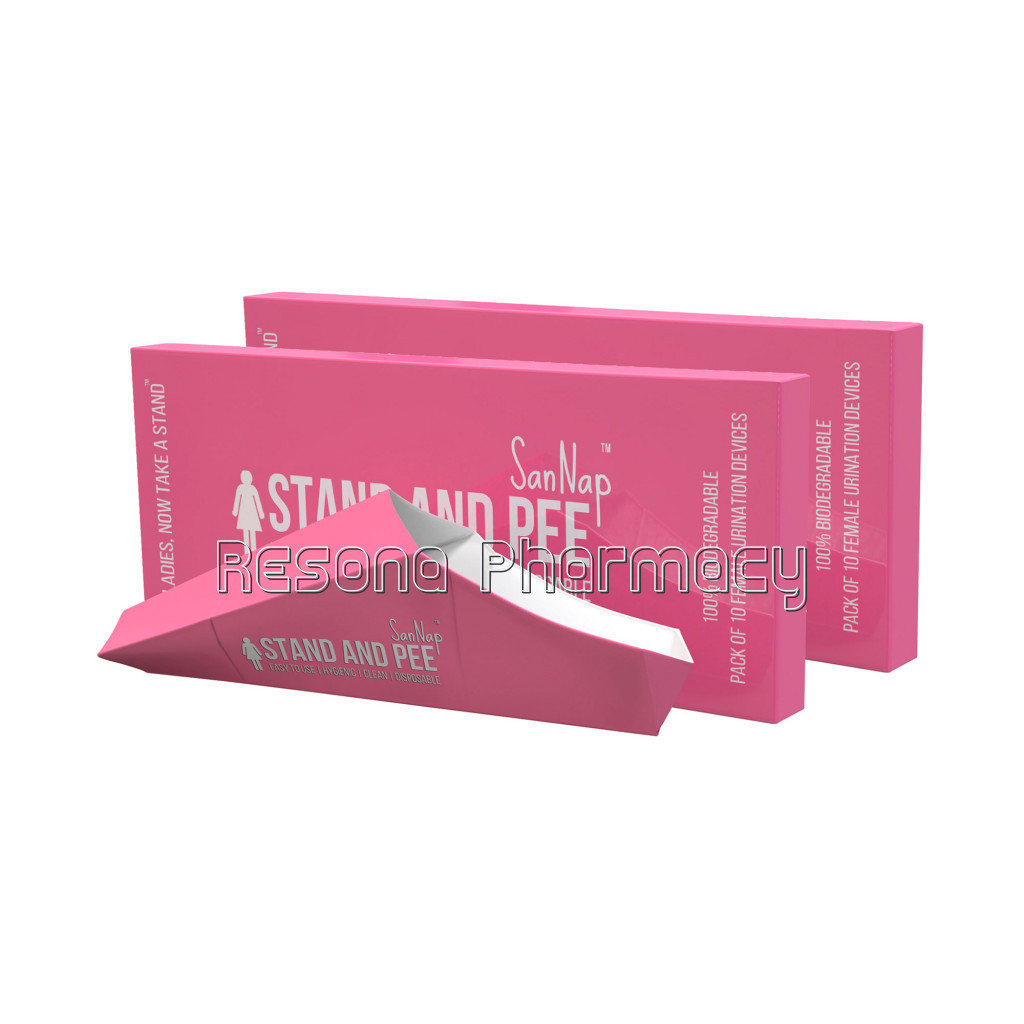 Sannap Stand and Pee, Disposable Female Urination Device (20) (Pack Of 2)