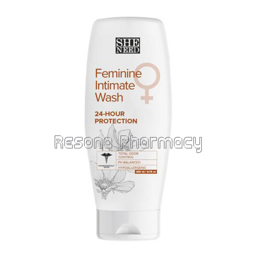 Sheneed 24 Hours Protection Feminine Intimate Wash  Blocks Odour For 24 Hours And Improves Inner Hydration With Ph 3.5. 100% NaNaturalWith Vit E, Aloe Vera And Tea Tree Oil   200 Ml
