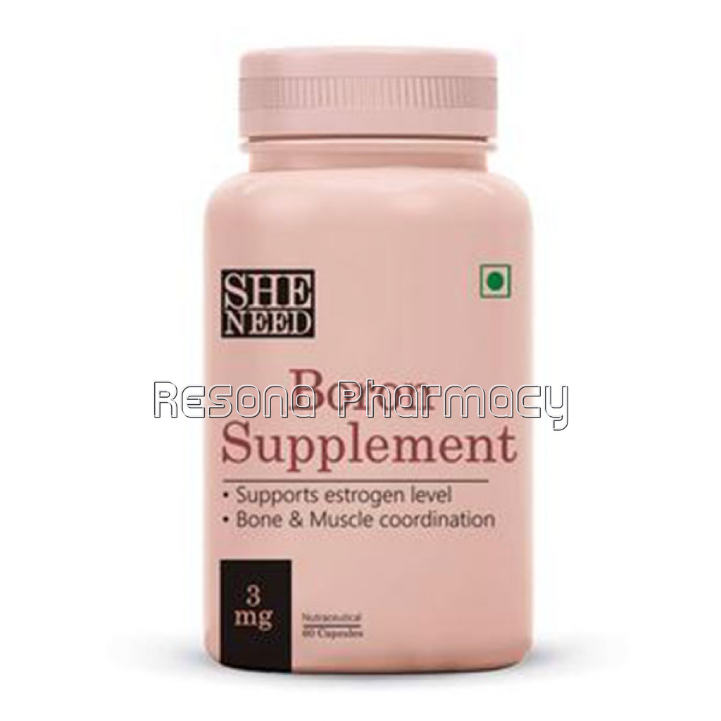 Sheneed Boron Supplements (3 Mg) For Women   Better Muscle Coordination and Maintains Estrogen Levels  60 Capsules