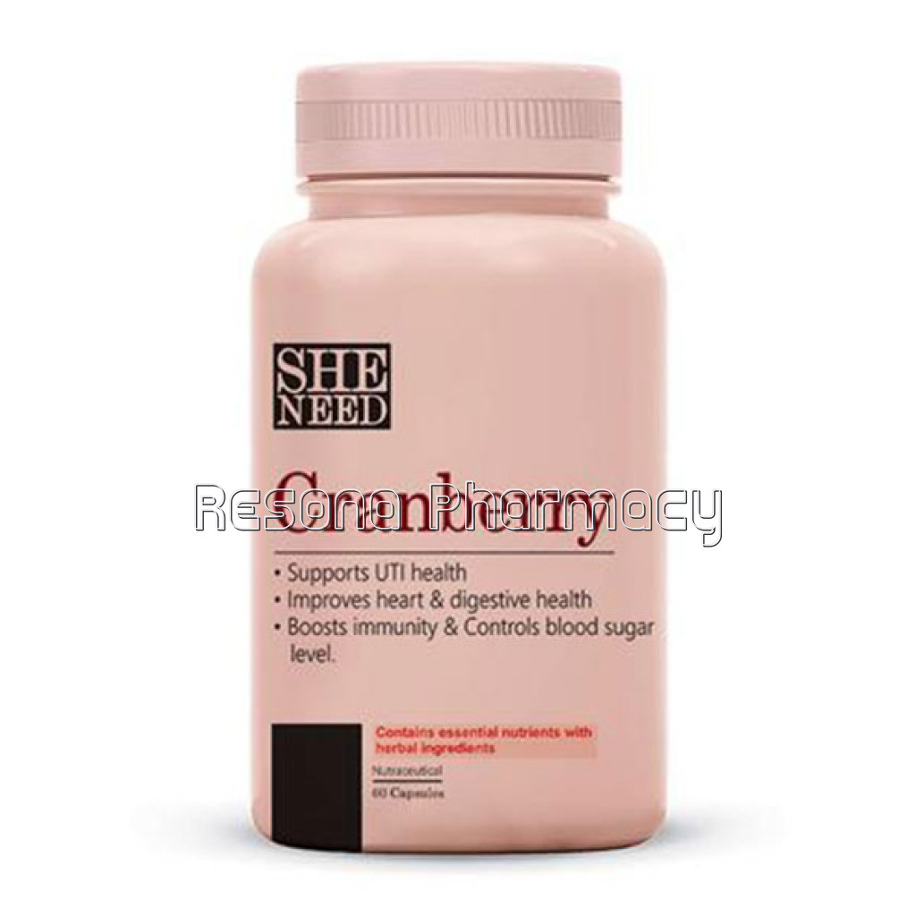 Sheneed Crave For Cranberry Supplements (400Mg) For Women   Supports Uti and Digestive Health  60 Capsules