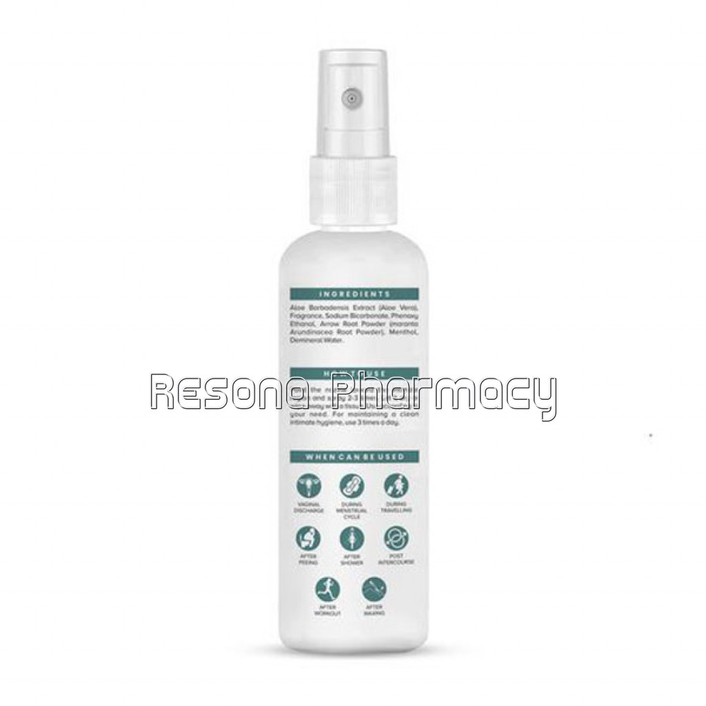 Sheneed Feminine Intimate Spray For Bikini Area, Protection From Uti, Calms Rashes, Fungal Infections and Coolness With Aloe Vera and Menthol 100Ml