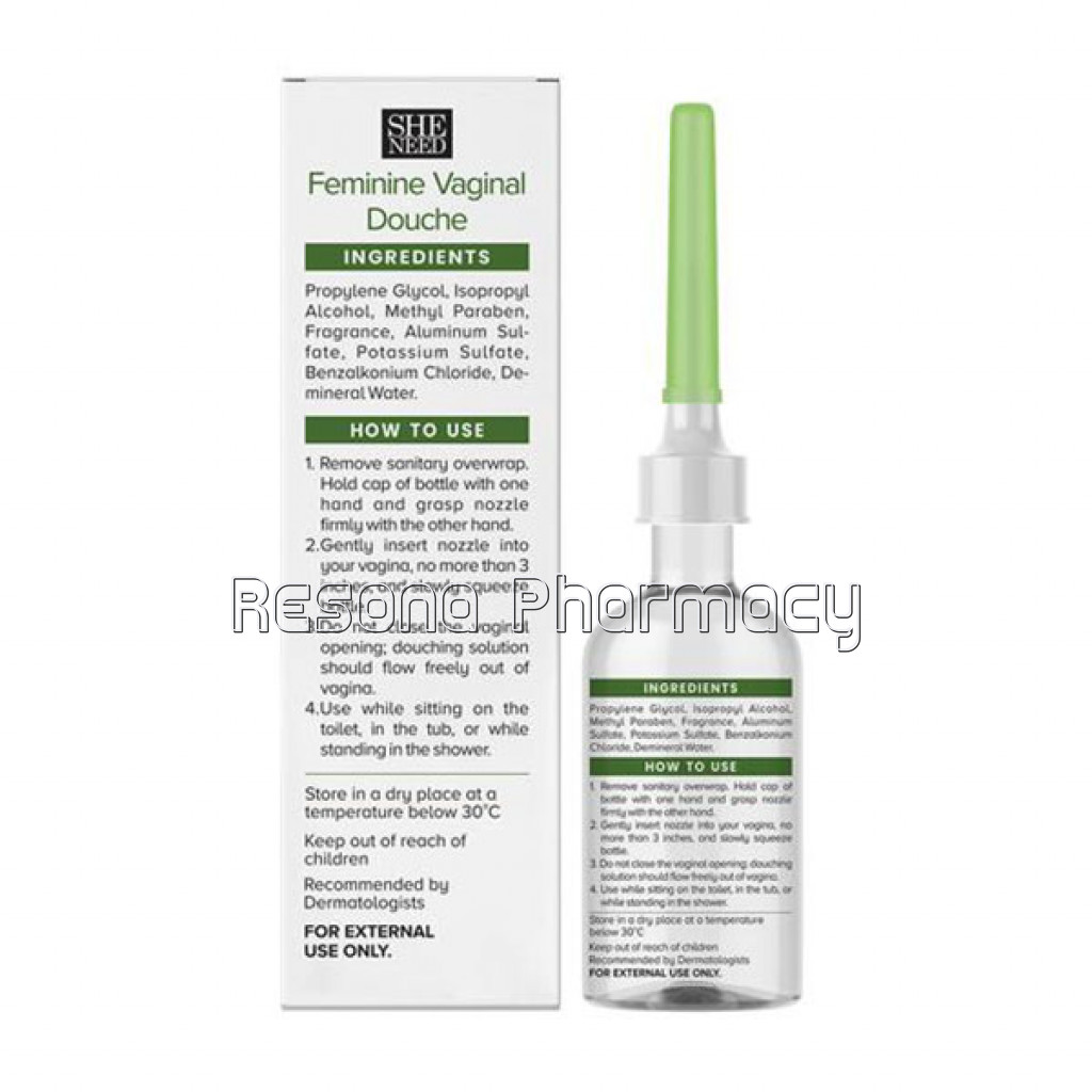 Sheneed Feminine Vaginal Douche Fresh Scent  With Ph 3.5. Daily Vaginal Cleansing And Protection From Uti, Fungus and Yeast   133 Ml
