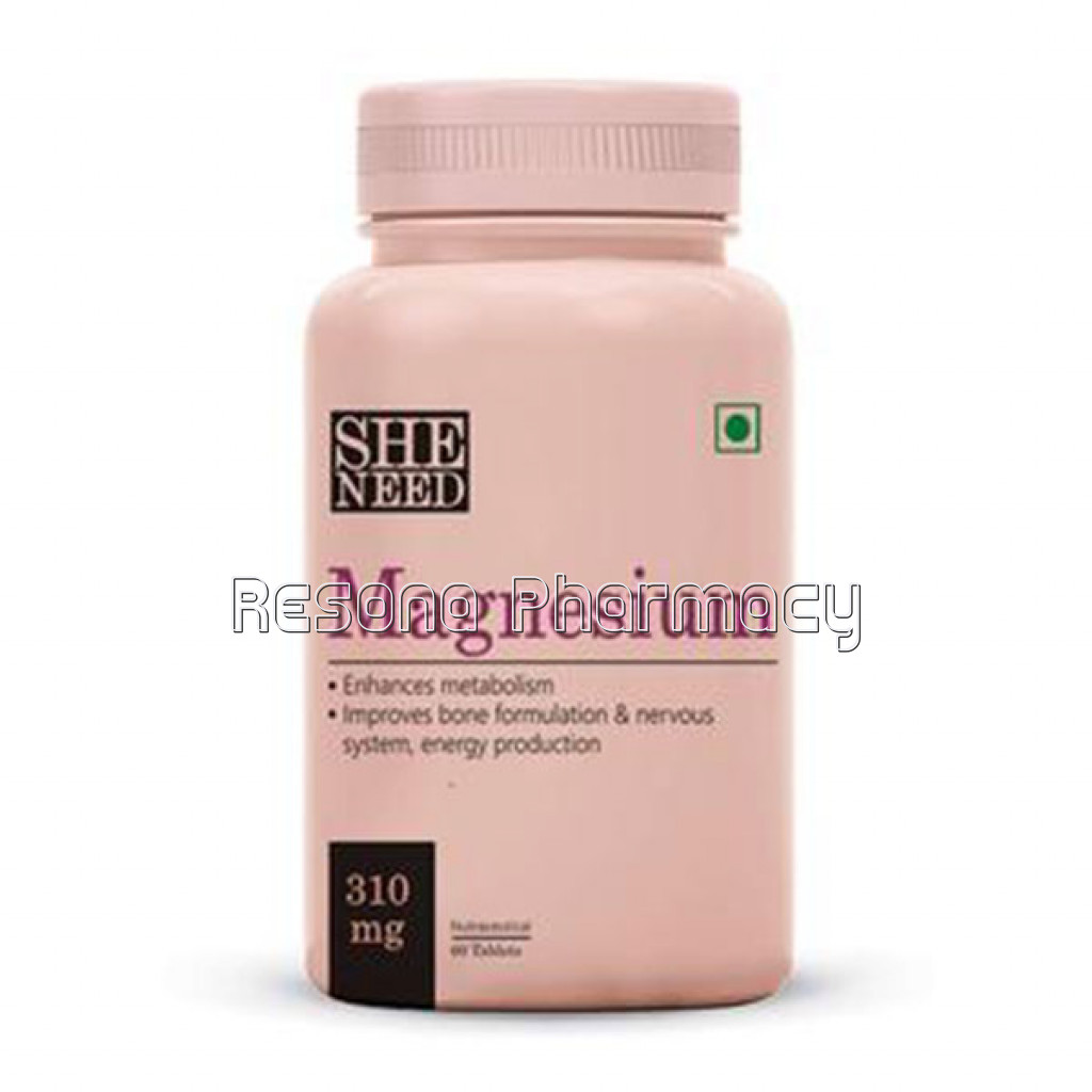 Sheneed Magnesium Supplement For Men And Women 310 Mg Sports Recovery Bone Muscle Health Energy 7 Metabolism Veg Capsules, 60 Count