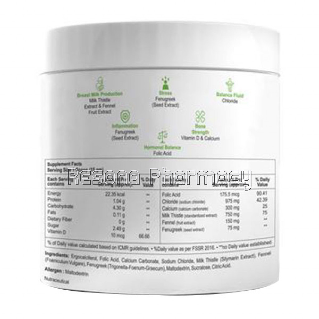 Sheneed Plant Based Postnatal Multivitamin Drink With Fenugreek Extract, Fennel, Folic Acid, And Calcium For Hormonal Balance, Lactation Support and Postpartum Recovery For Women  300Gm