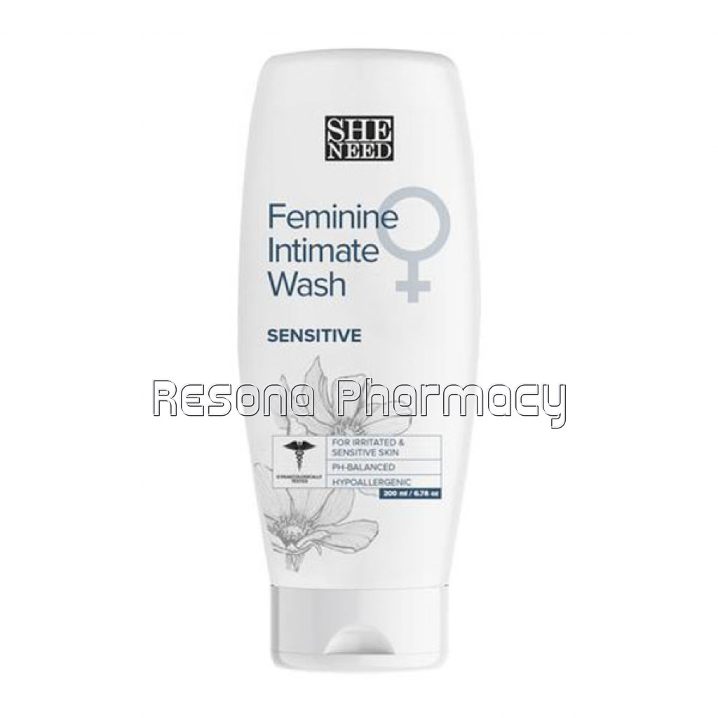 Sheneed Sensitive Feminine Intimate Wash   Reduces Redness, Itchiness and Smoothens Skin With Ph 3.5 and 100% NaNaturalWith Cocoa And Cotton Seed Oil   200 Ml