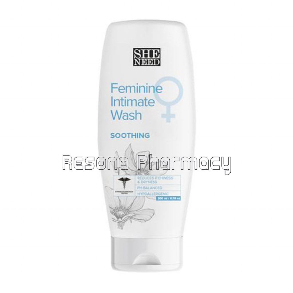 Sheneed Soothing Feminine Intimate Wash   Soothes Irritates Skin, Smoothens Intimate Skin With Ph 3.5, 100% NaNaturalWith Aloe Vera, Olive Oil and Tree Tea Oil   200 Ml