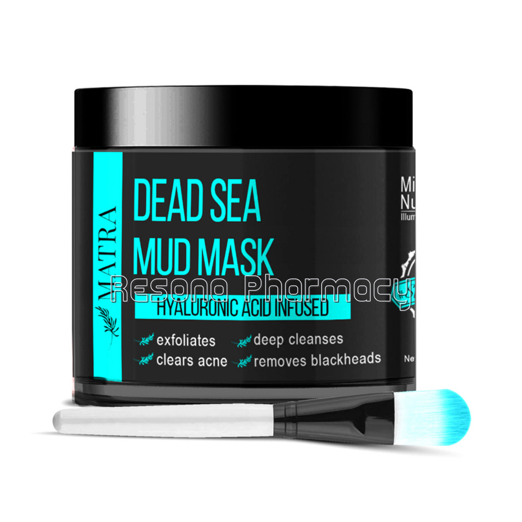 Matra Dead Sea Mud Mask With Hyaluronic Acid and Aloe Vera Intense Hydration and Exfoliation – Anti Acne Mask
