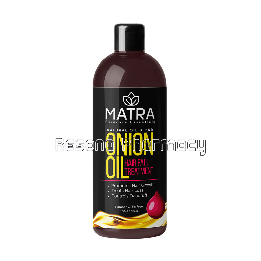 Matra Onion Oil For Hair Growth With Blackseed Oil, Castor Oil and Argan Oil – Hair Fall And Dandruff Treatment