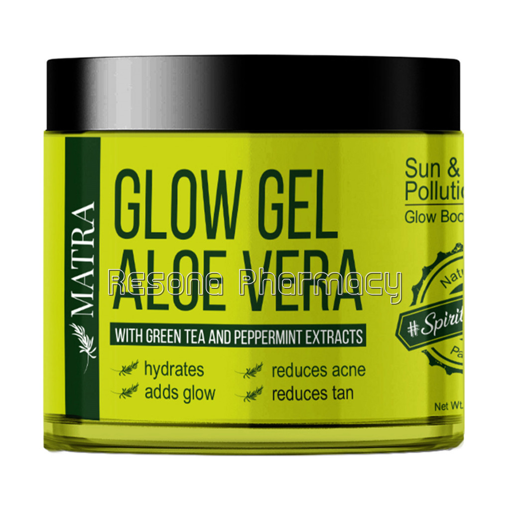 Matra Aloe Vera Glow Gel Sun and Pollution Relief With Green Tea And Peppermint Extracts