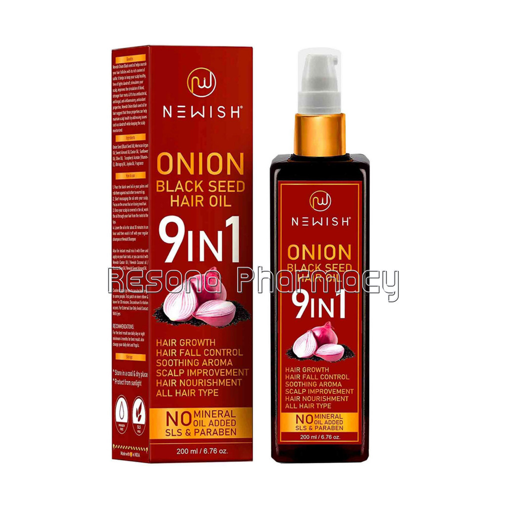 Onion Hair Oil For Hair Growth, Anti Dandruff and Hair Fall Control(200Ml) | Newish
