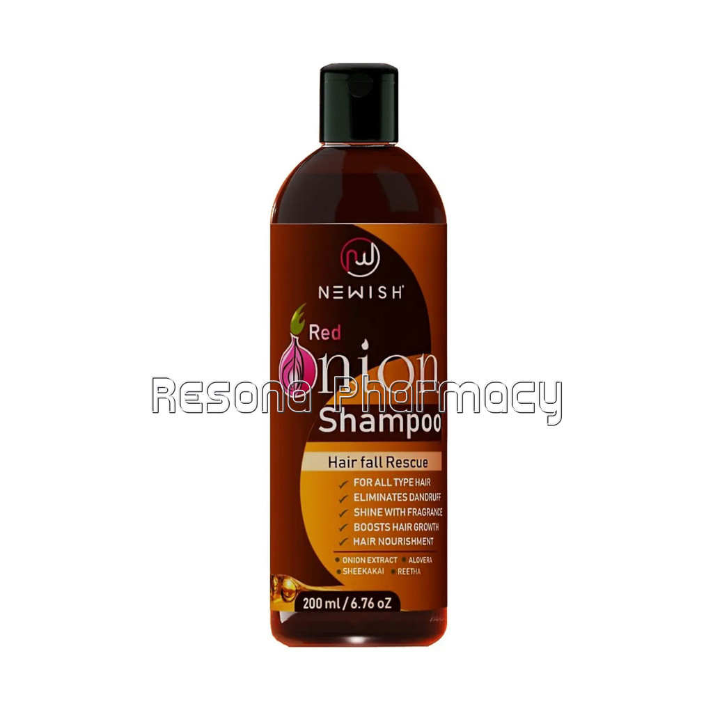 Red Onion Shampoo For Hair Growth And Hair Fall Control(200 Ml) | Newish