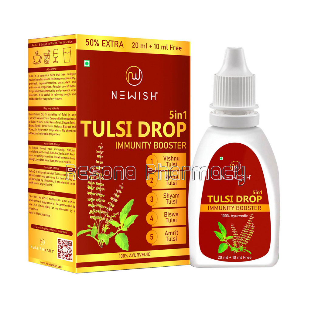Ayurvedic Tulsi Drops For Immunity Booster – (20Mlplus10Ml Free) | Newish