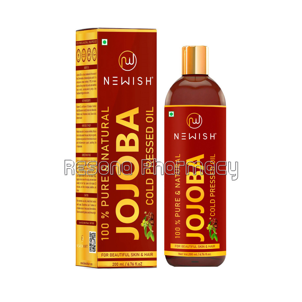 Cold Pressed Jojoba Oil For Hair and Skin(200Ml) | Newish