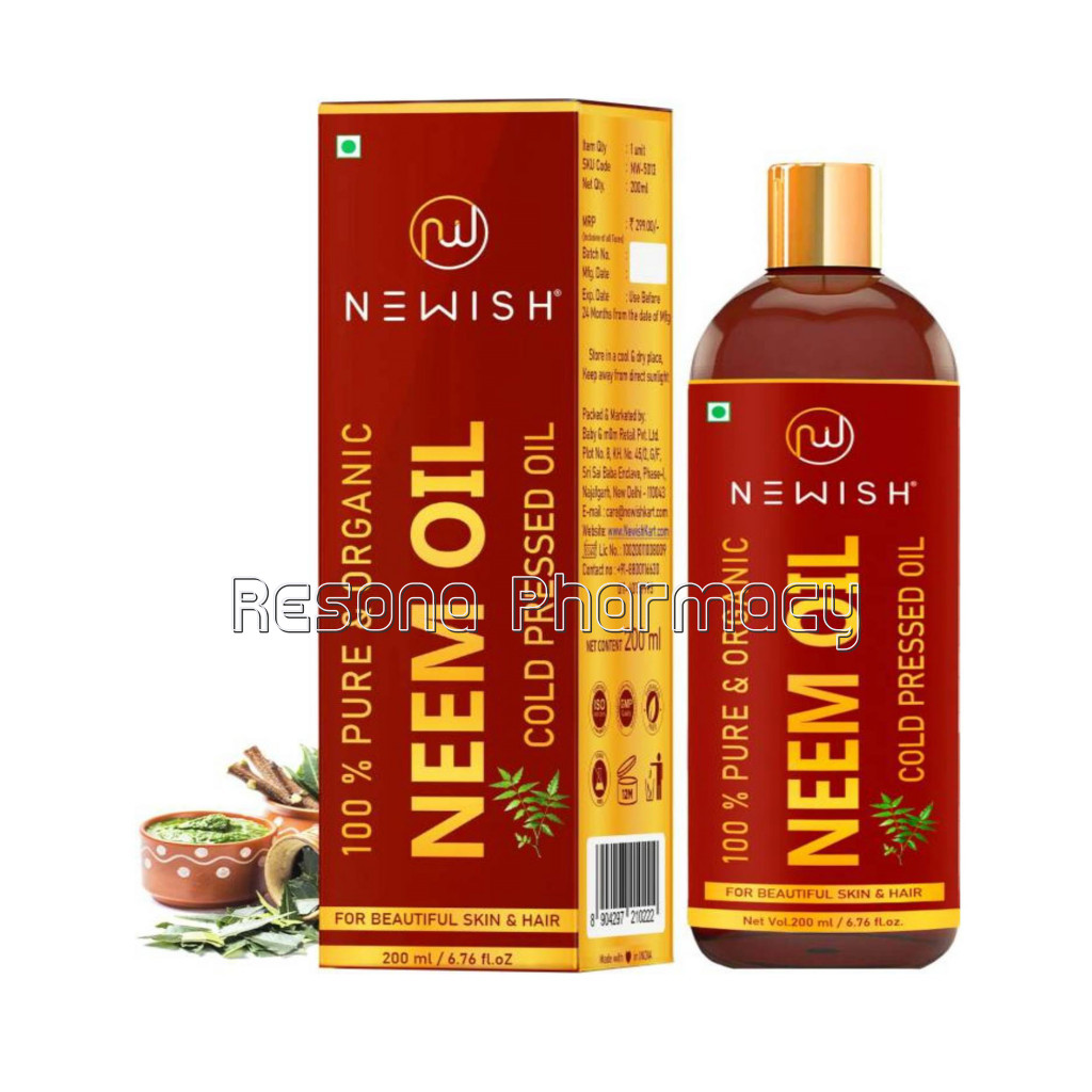 Cold Pressed Organic Neem Oil(200Ml) | Newish