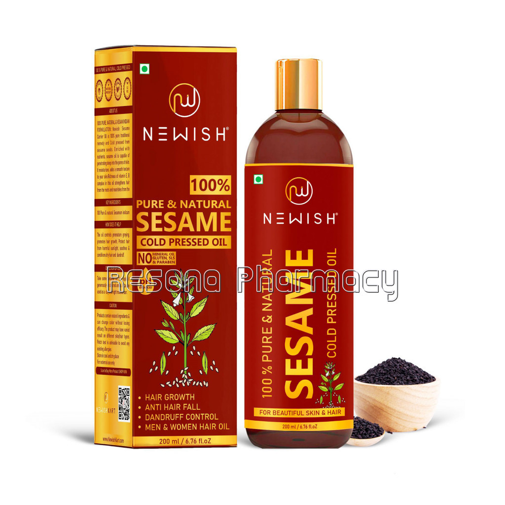 Cold Pressed Sesame Oil For Hair and Skin(200Ml) | Newish