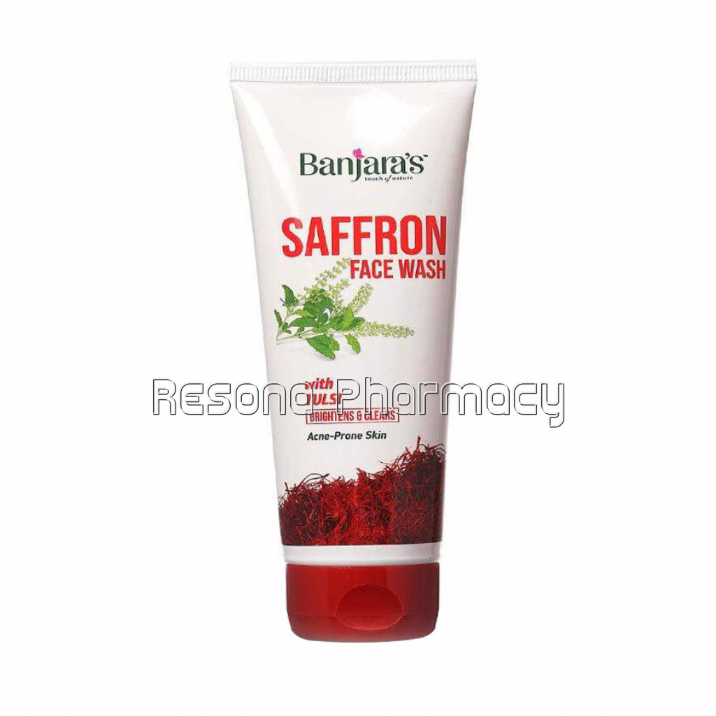 Banjara'S Saffron Face Wash With Tulsi 50Ml