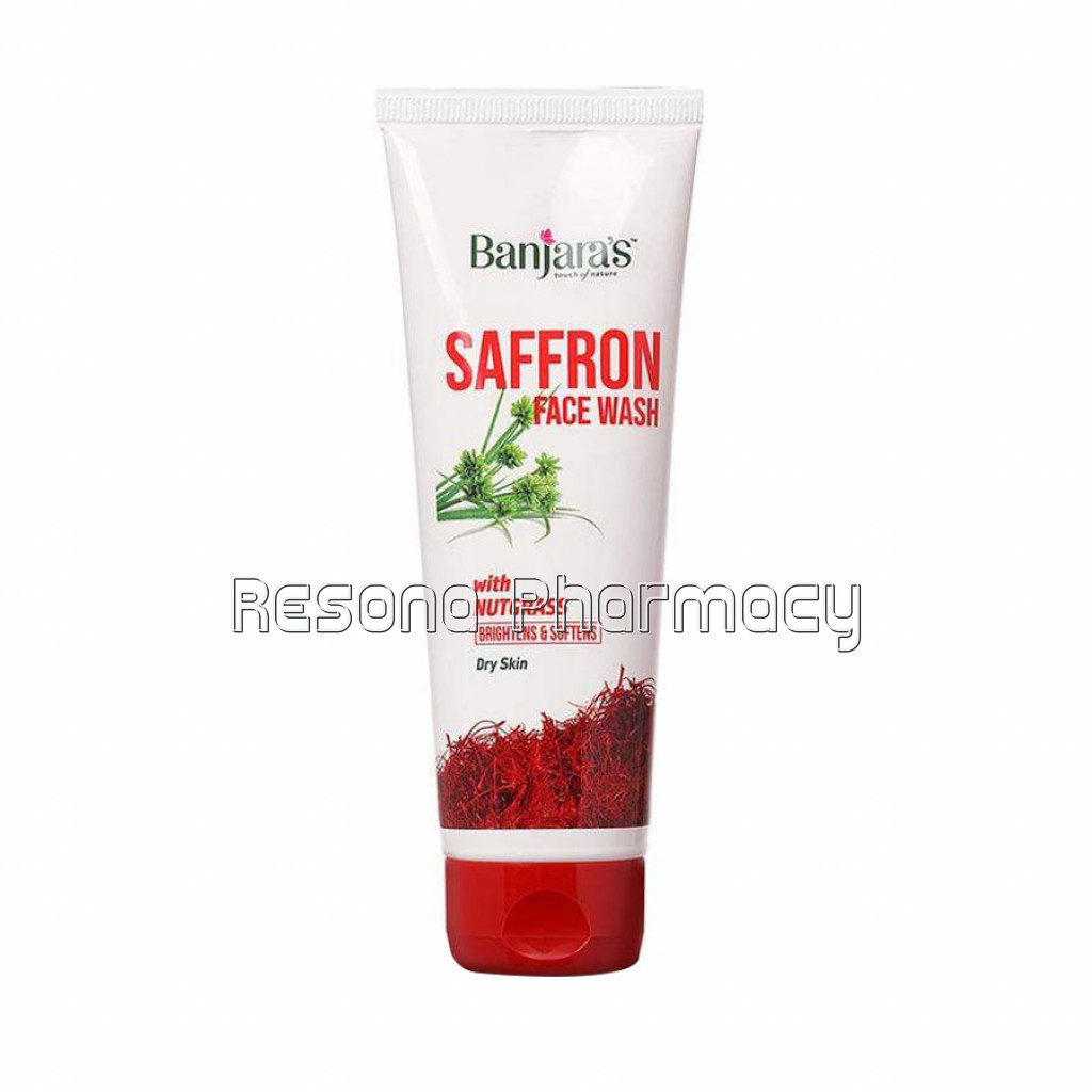 Banjara'S Saffron Face Wash With Nut Grass 100Ml