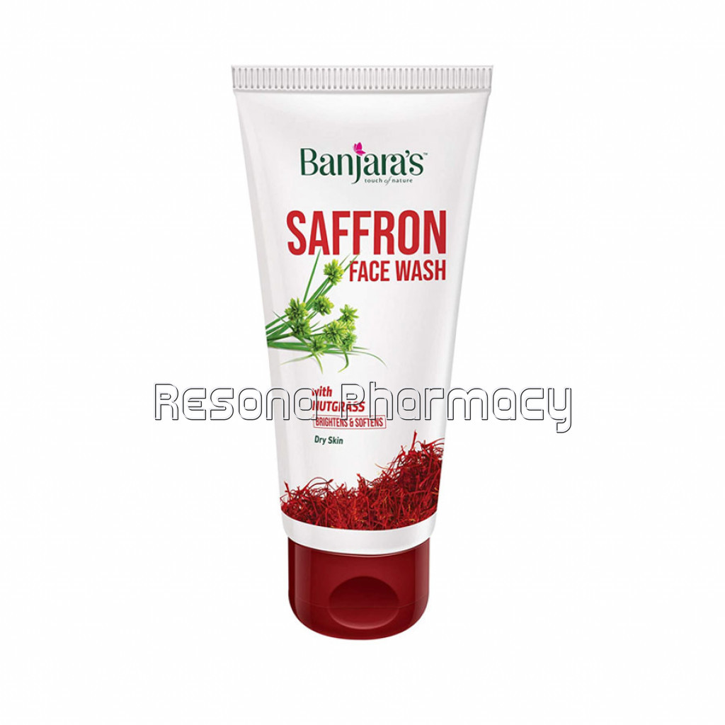 Banjara'S Saffron Face Wash With Nut Grass 50Ml