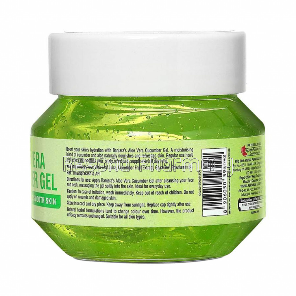 Banjara'S Aloe Vera Cucumber Gel   100G