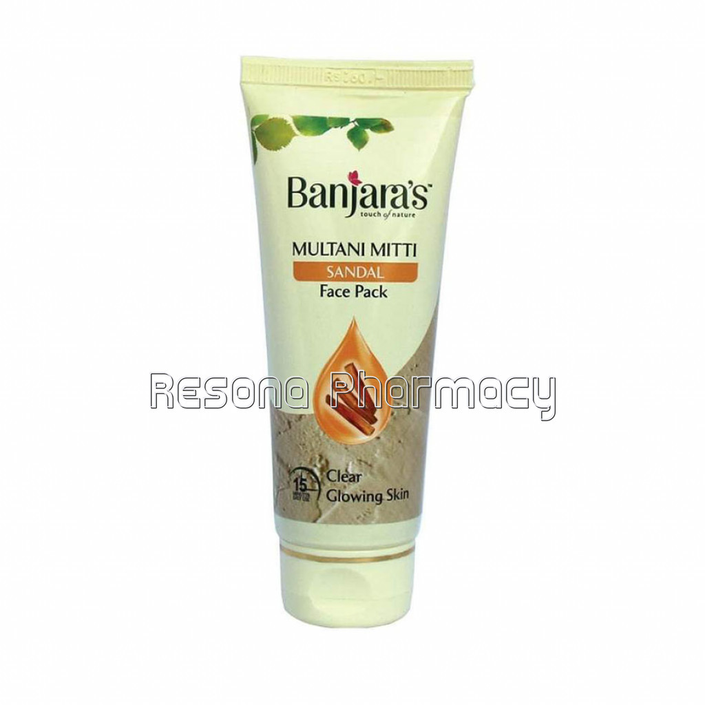 Banjara'S Multani Mitti Plus Sandal Face Pack 50Gms (Tube)