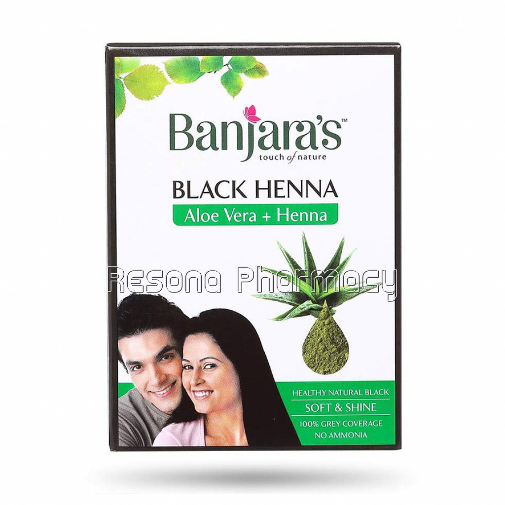 Banjara'S Black Henna With Aloevera 20Gms (2*10Gms)