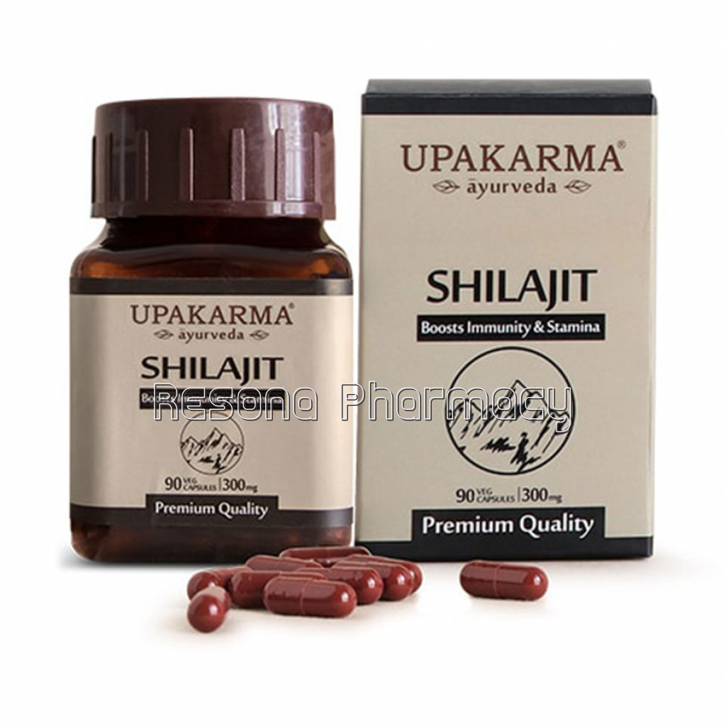 Upakarma Pure Shilajit/Shilajeet 90 Capsules – 300Mg – Boost Immunity