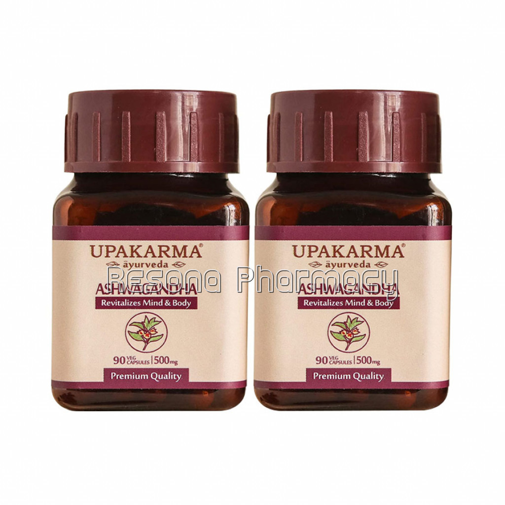 Upakarma Ayurveda Pure Ashwagandha 90 Capsules 500Mg – Pack Of 2