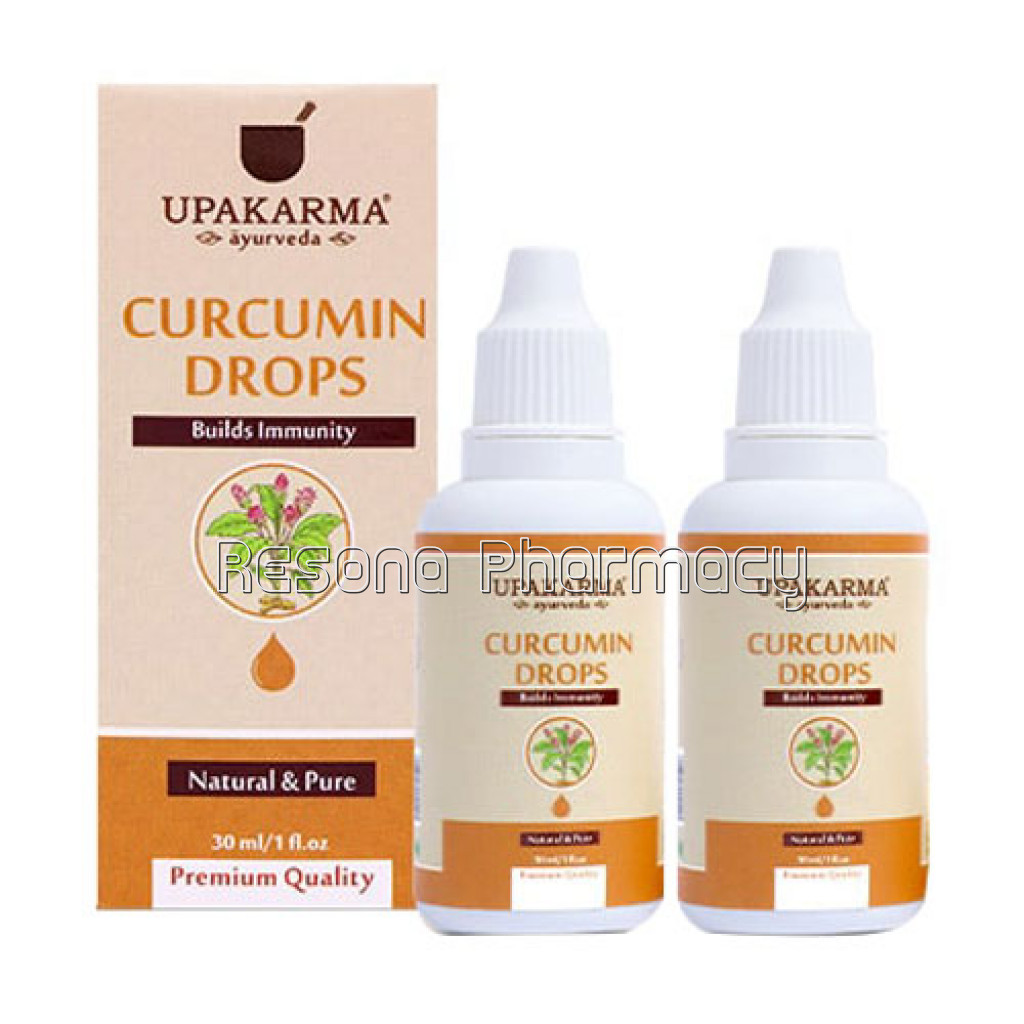 Upakarma Curcumin Drops 30Ml – An Ayurvedic Herb To Boost Immunity and Strength – Pack Of 2