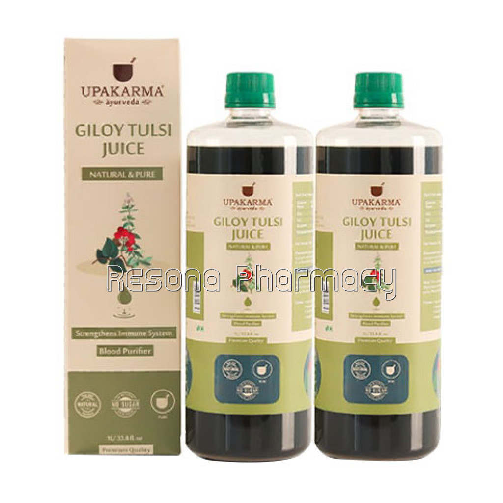 Upakarma Giloy Tulsi Juice 1L – A NaNaturalJuice To Build Immunity – Pack Of 2