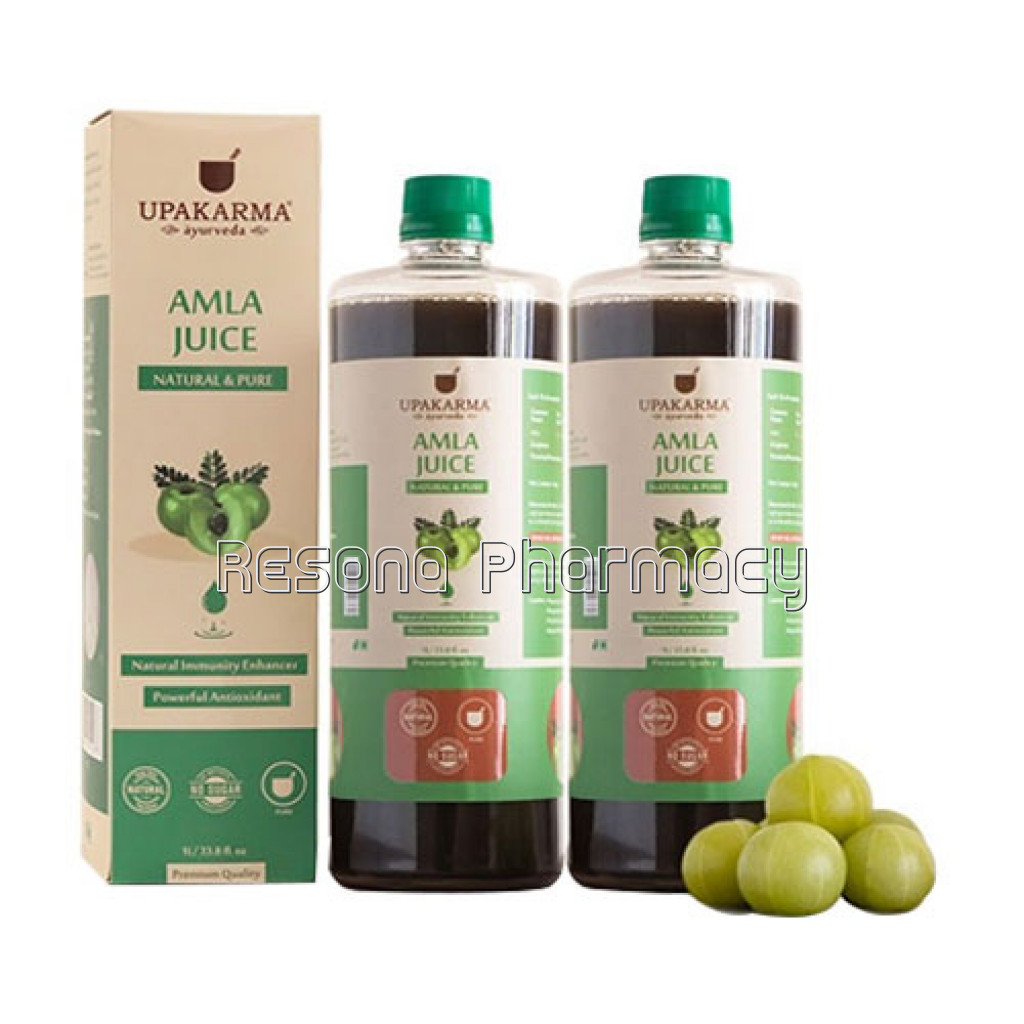 Upakarma Amla Juice 1L – A NaNaturalJuice For Building Immunity And Proper Digestion – Pack Of 2